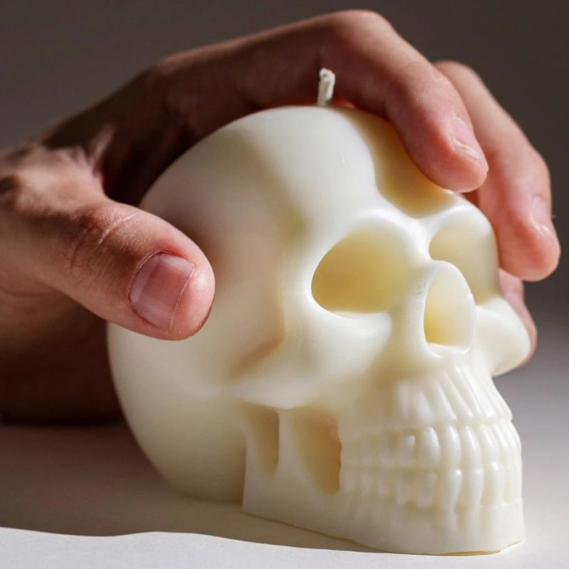 Candle Making Party - 3D Skull Silicone Candle Molds Diy