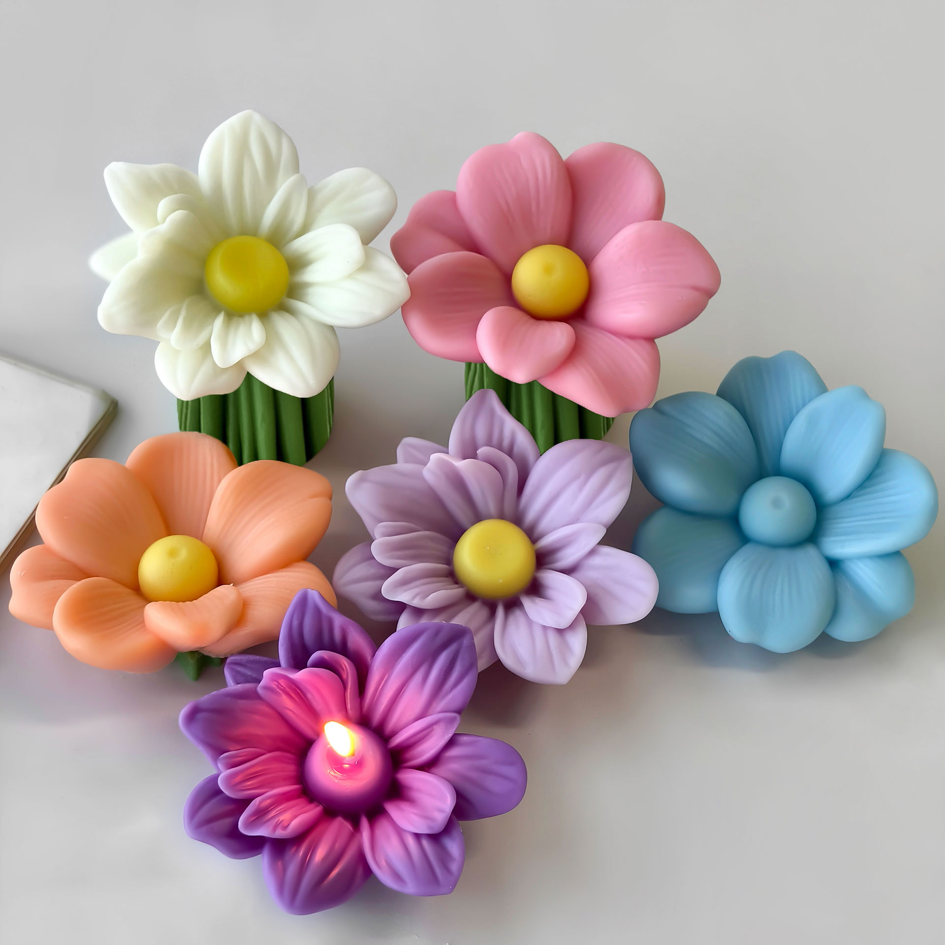 DIY Flowers Aroma Candle Silic - Candle Making Party 评论和价格