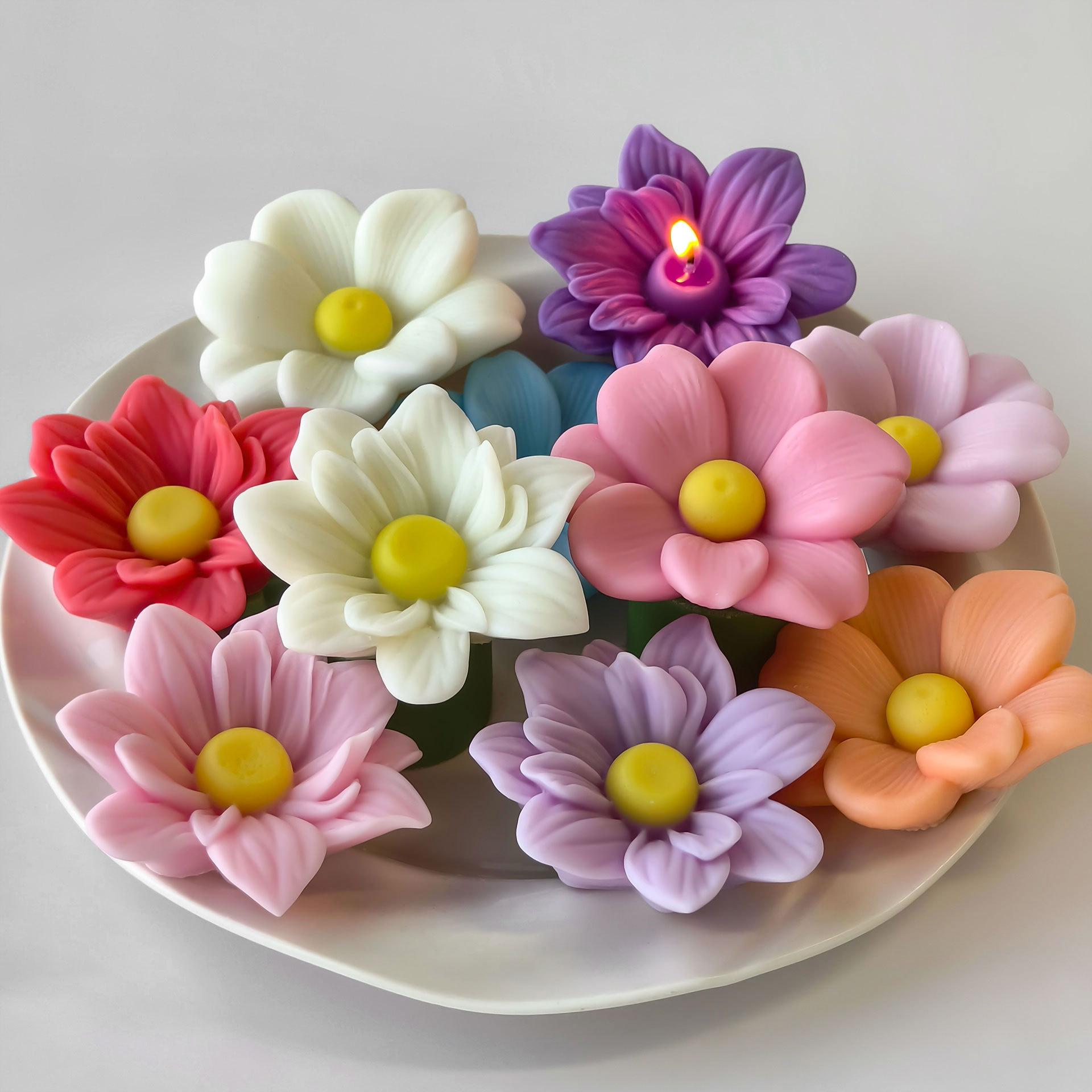 DIY Flowers Aroma Candle Silic - Candle Making Party 评论和价格