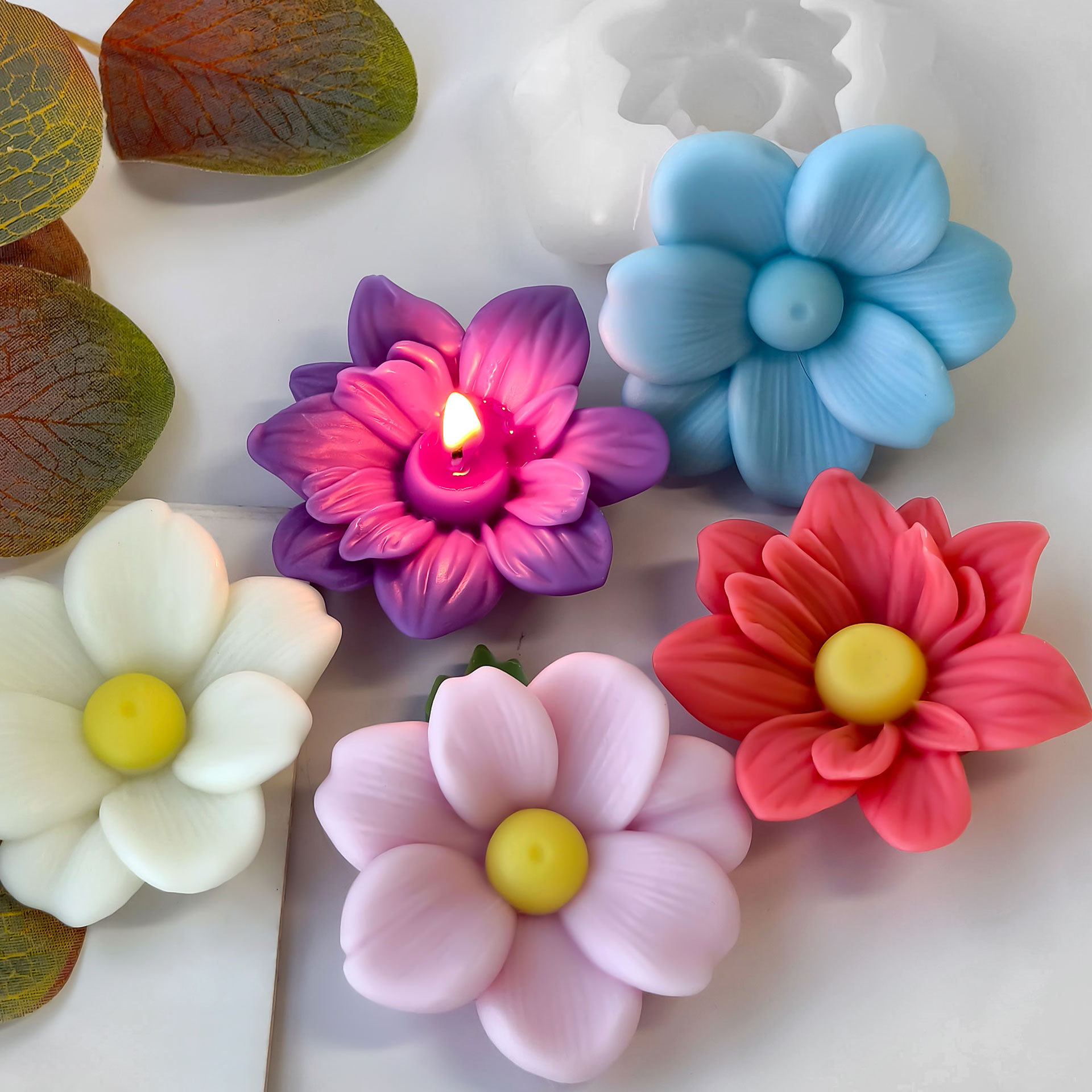 DIY Flowers Aroma Candle Silic - Candle Making Party 评论和价格