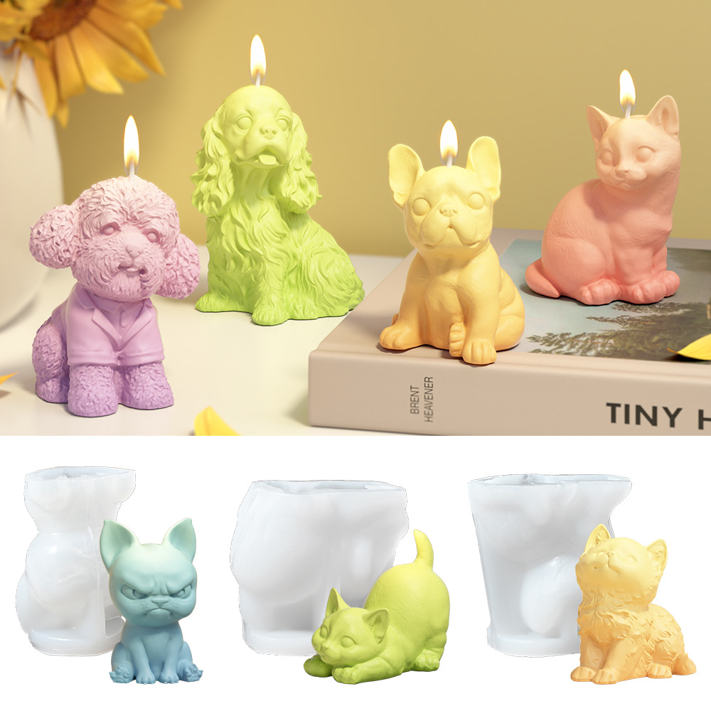 Sitting Labrador Puppy Silicon - Candle Making Party 评论和价格