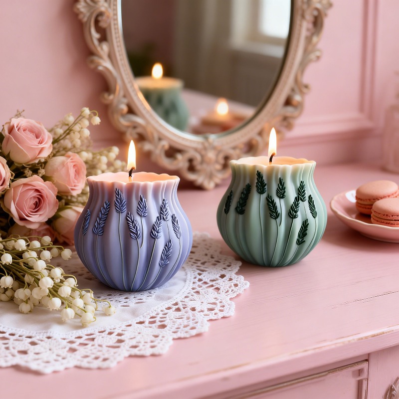 2pcs Lavender Series Candle Si - Candle Making Party 评论和价格