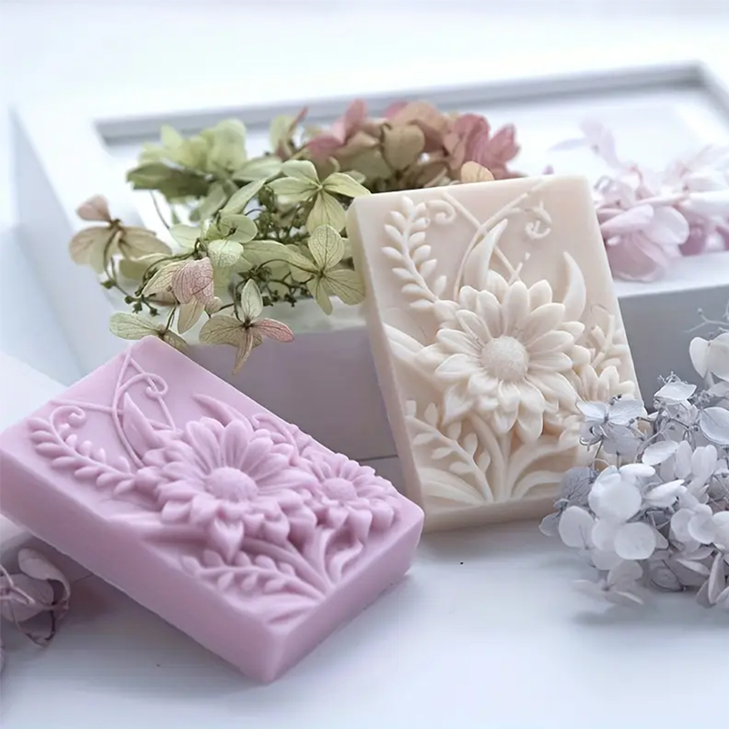 3D Flower Square Soap Silicone - Candle Making Party 评论和价格