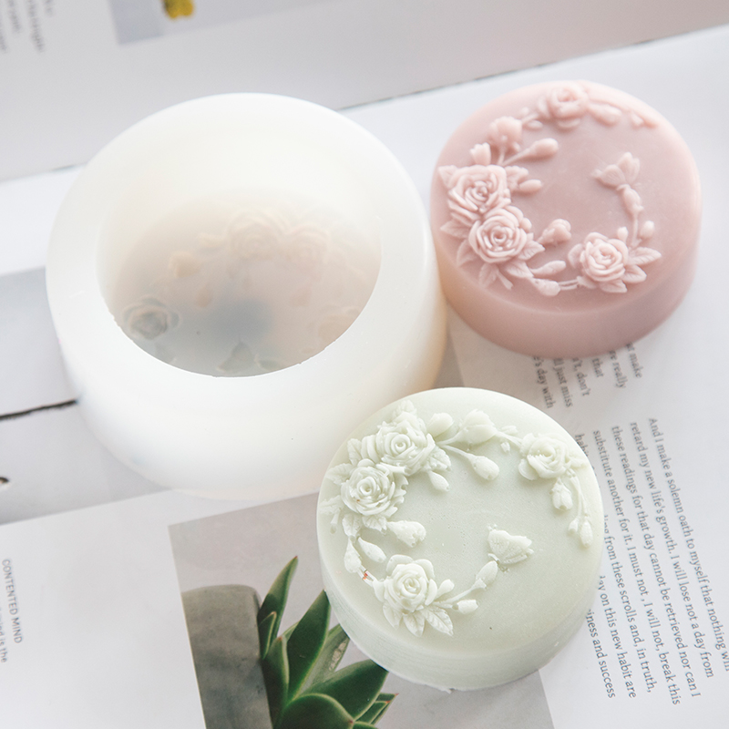 Round Shape Rose Flower Handma - Candle Making Party 评论和价格