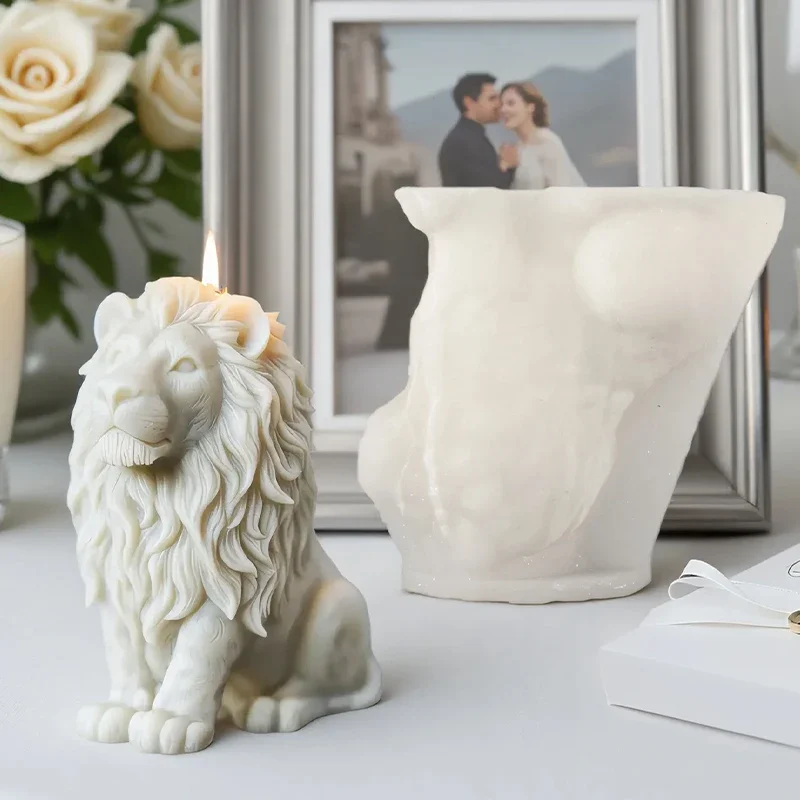 3D Lion Relief Candle Mold - F - Candle Making Temperature 评论和价格