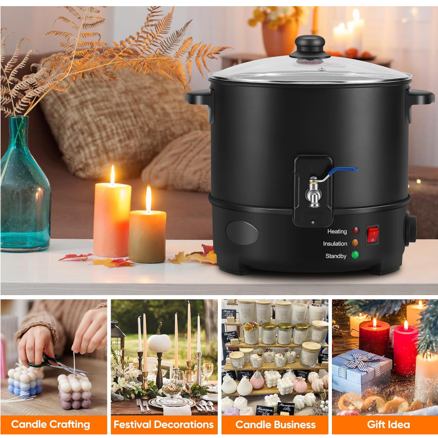 EU US Plug Electric Melting Ca - Candle Making Machine 评论和价格