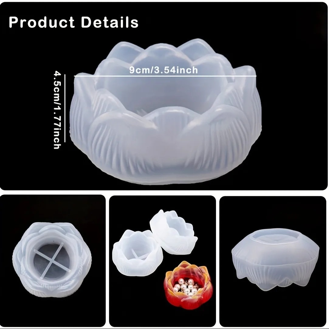 1pc DIY Lotus Flower Silicone  - Candle Making Party 评论和价格