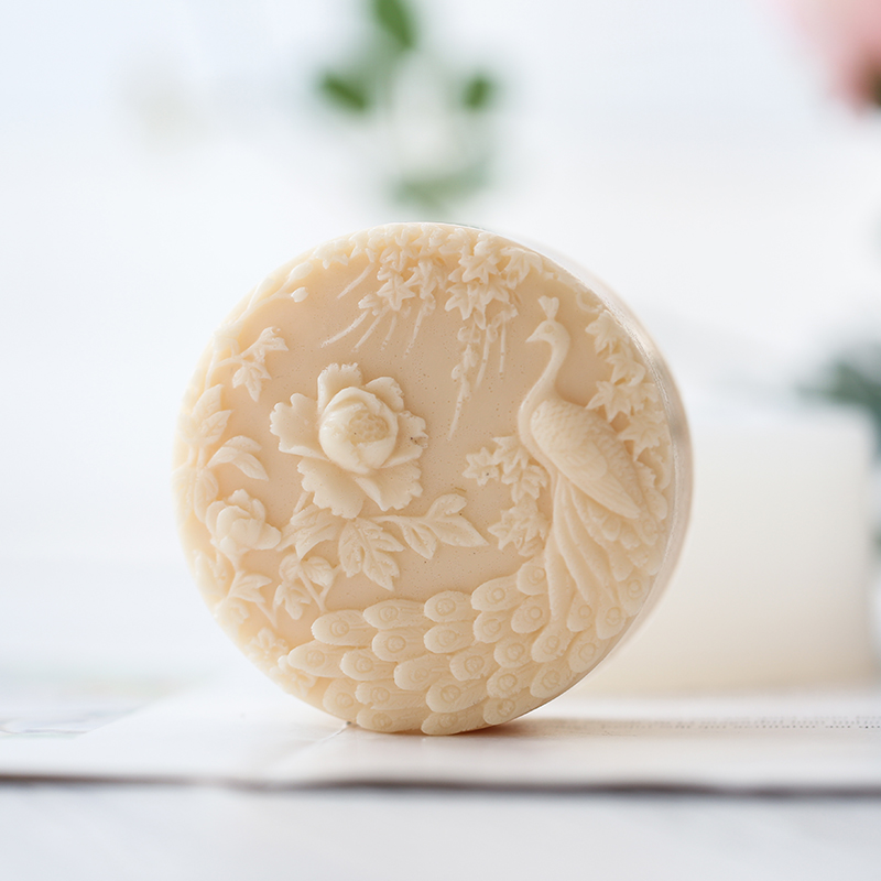 Peacock Flower Pattern Silicon - Candle Making Party 评论和价格