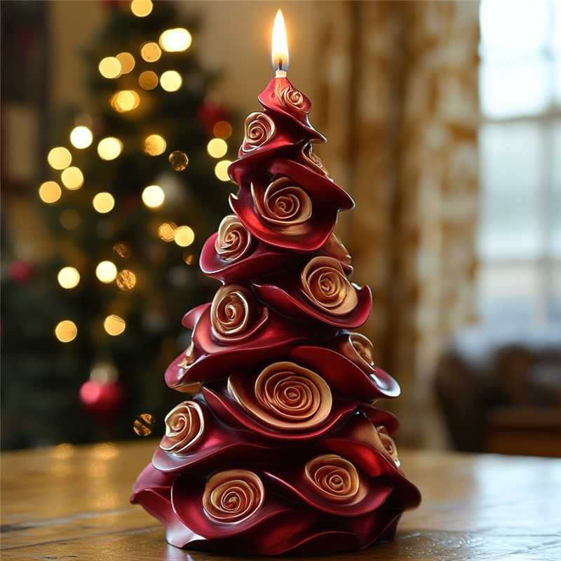 3D Christmas Tree Candle Silic - Candle Making Party 评论和价格