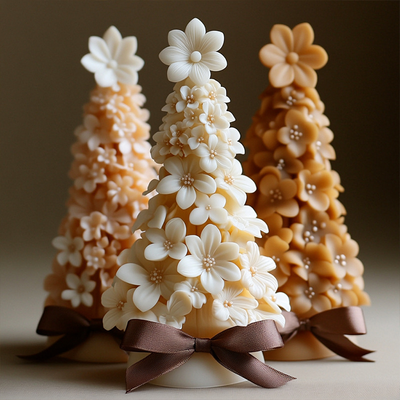 3D Christmas Tree Candle Silic - Candle Making Party 评论和价格