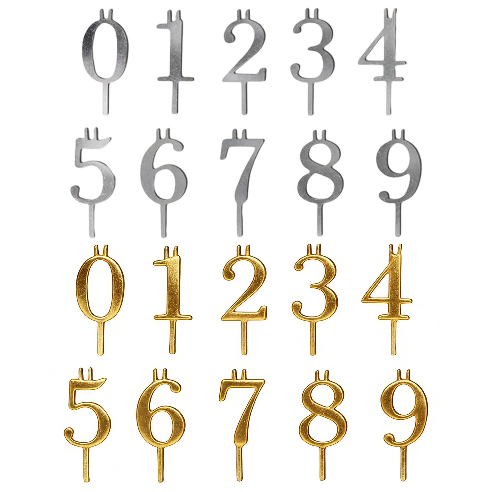 10pcs 0-9 Number Cake Toppers  - Candle Making Supplies Wholesale 评论和价格