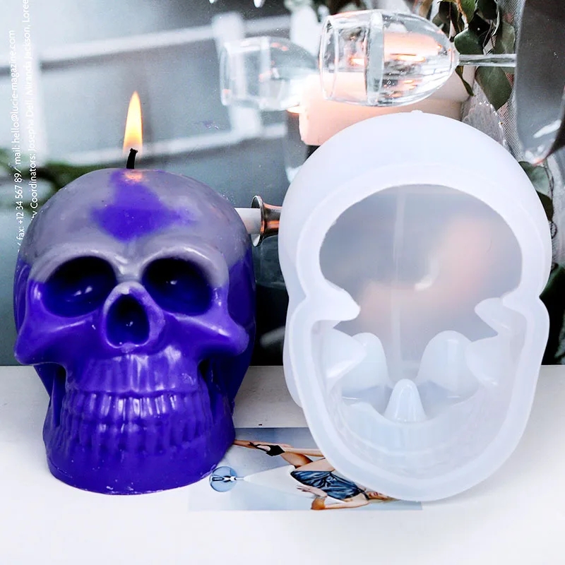 3D Skull Silicone Candle Molds - Candle Making Party 评论和价格